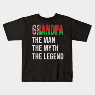 Grand Father Belarusian Grandpa The Man The Myth The Legend - Gift for Belarusian Dad With Roots From  Belarus Kids T-Shirt